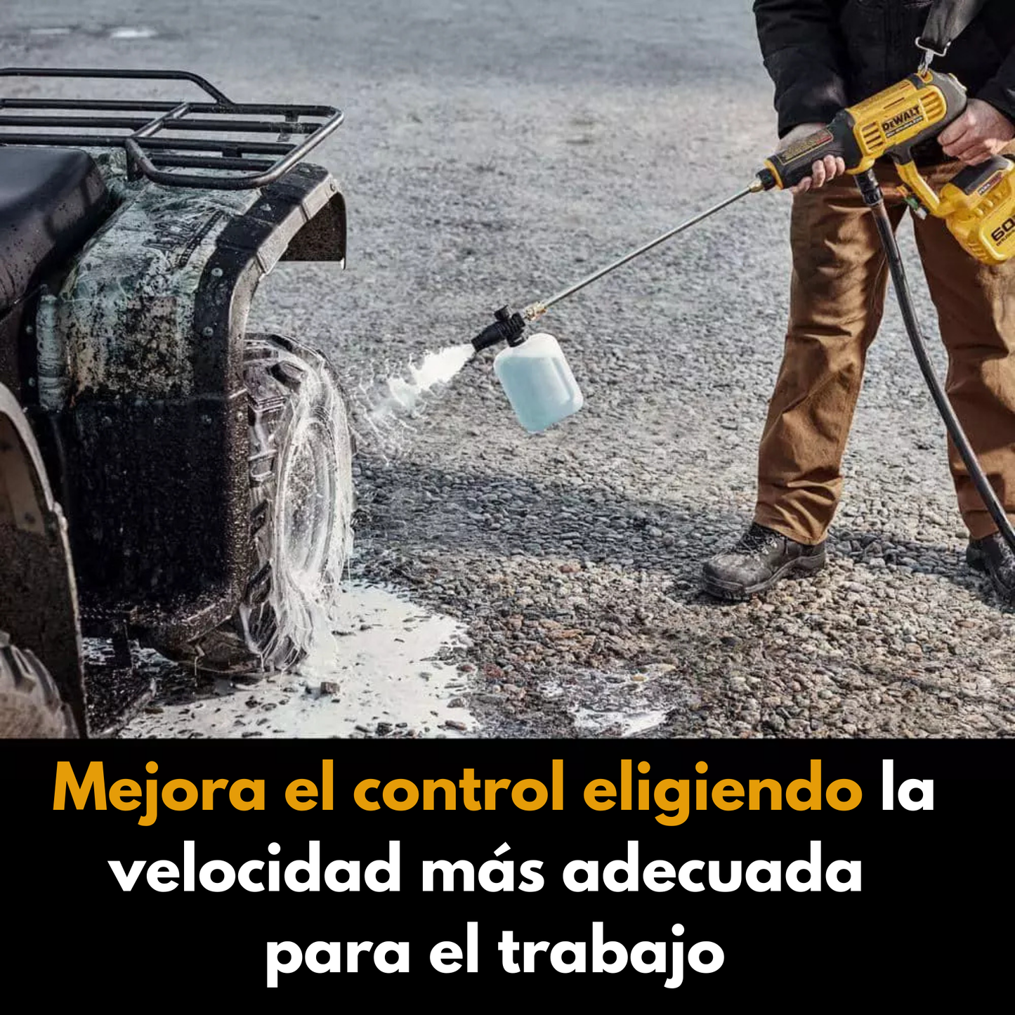 Hidrolavadora de presión con deposito a Batería Dewalt™️