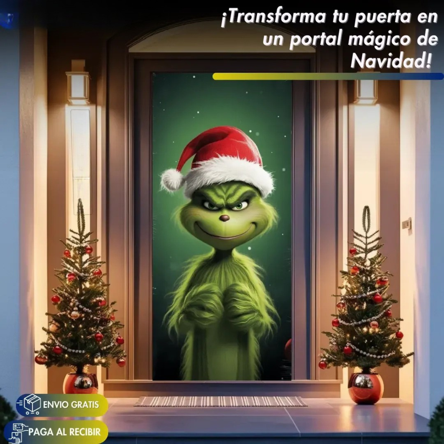 Paga 1 y Lleva 2 Fundas para puertas Magic Navidad +Recetario Navideño REGALO TKT