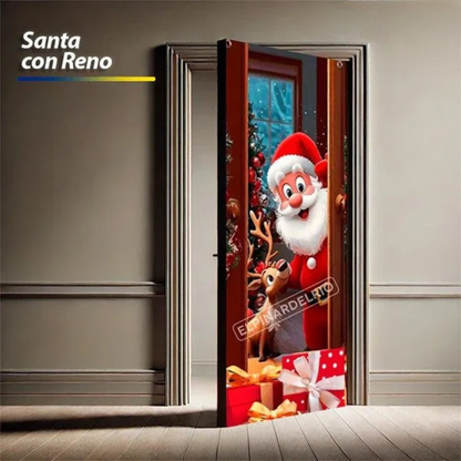 Paga 1 y Lleva 2 Fundas para puertas Magic Navidad +Recetario Navideño REGALO TKT