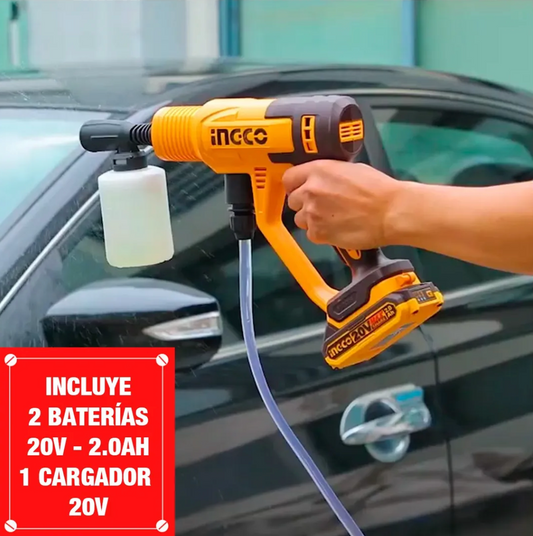 Hidrolavadora Portátil 20V INGCO – ¡Potencia Inalámbrica!