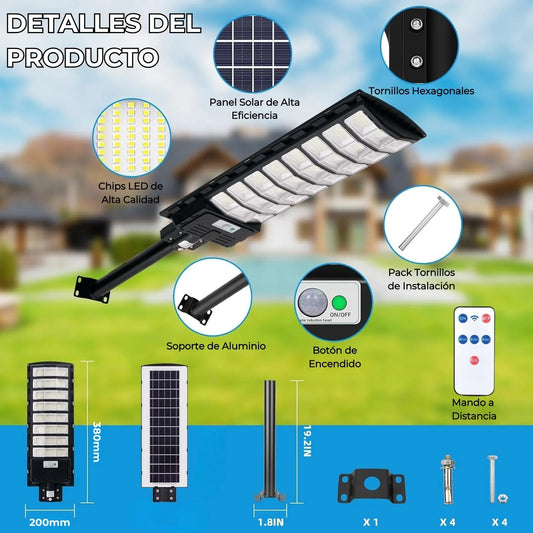 Solar Led® 800W - Foco Solar LED 2025