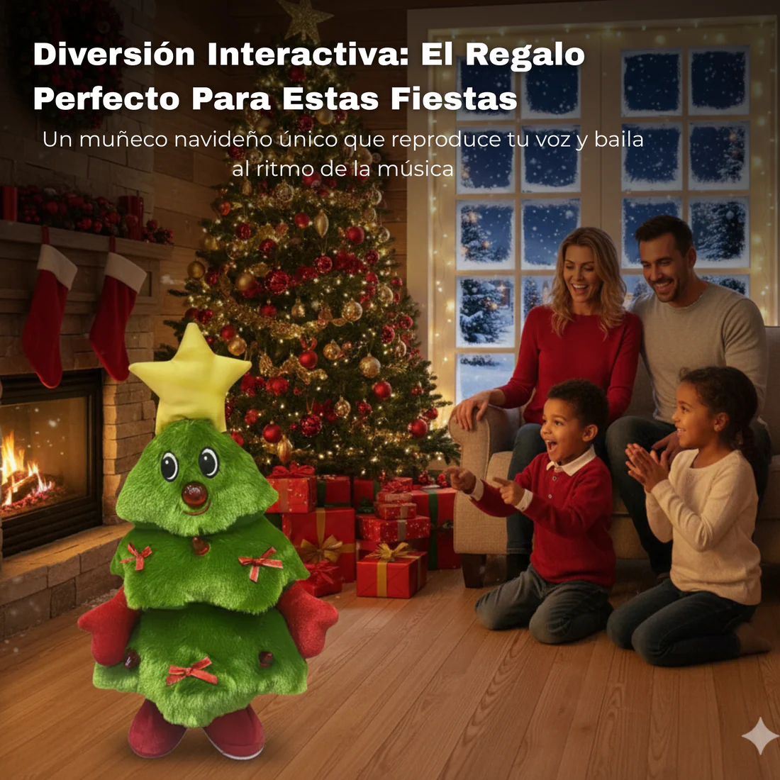 Muñeco Navideño | Baila y Reproduce tu Voz