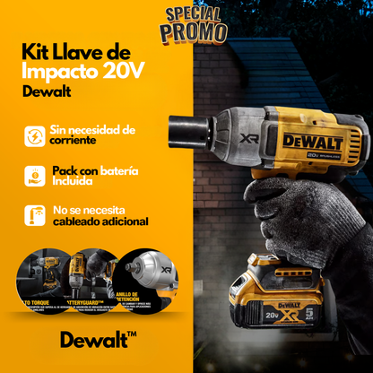 Pistola Neumática de Impacto Dewalt™️ [550Nm] a Batería